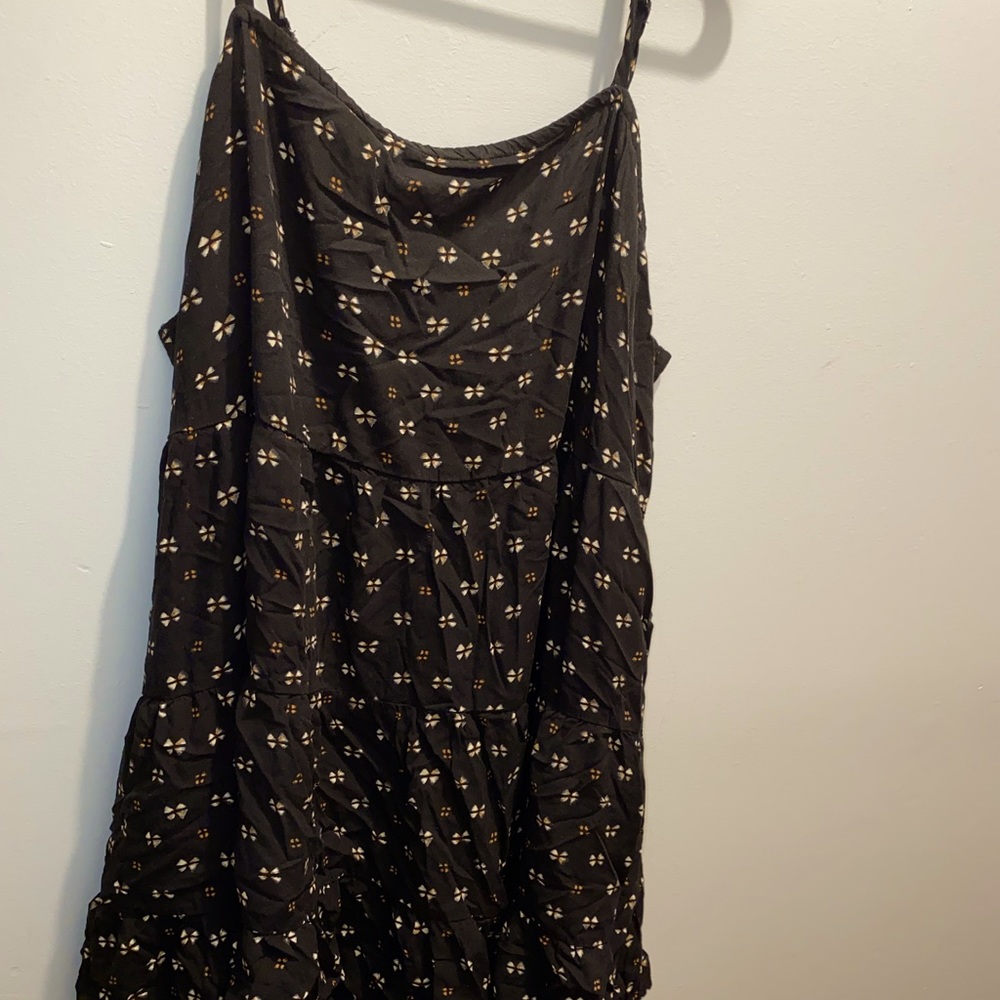 Old navy black patterned mini dress